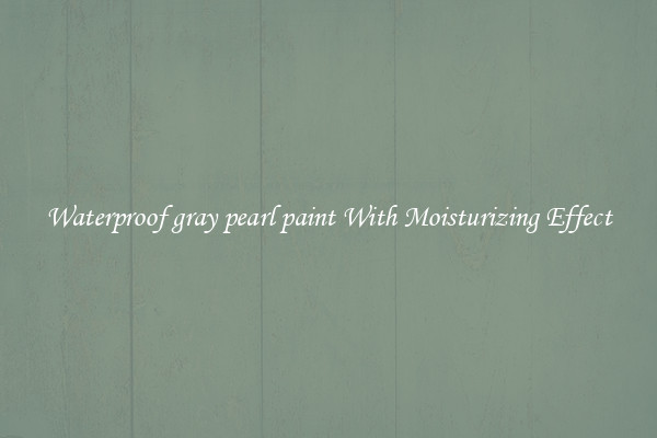 Waterproof gray pearl paint With Moisturizing Effect
