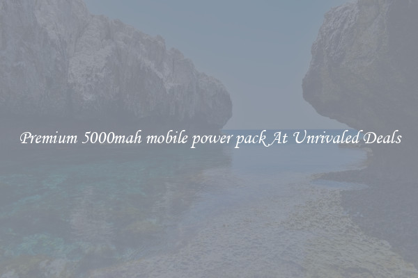 Premium 5000mah mobile power pack At Unrivaled Deals