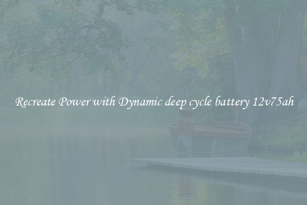 Recreate Power with Dynamic deep cycle battery 12v75ah