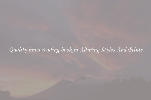 Quality inner reading book in Alluring Styles And Prints