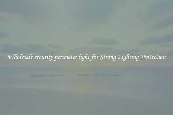Wholesale security perimeter light for Strong Lighting Protection
