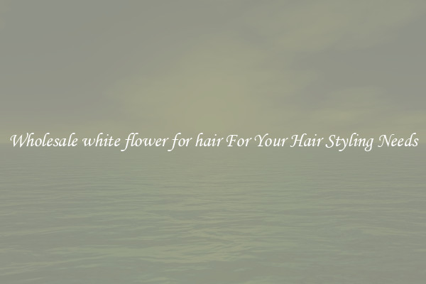 Wholesale white flower for hair For Your Hair Styling Needs