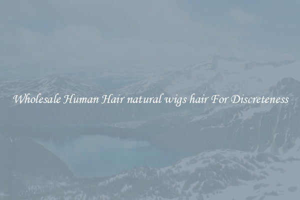Wholesale Human Hair natural wigs hair For Discreteness