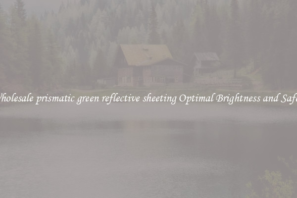 Wholesale prismatic green reflective sheeting Optimal Brightness and Safety